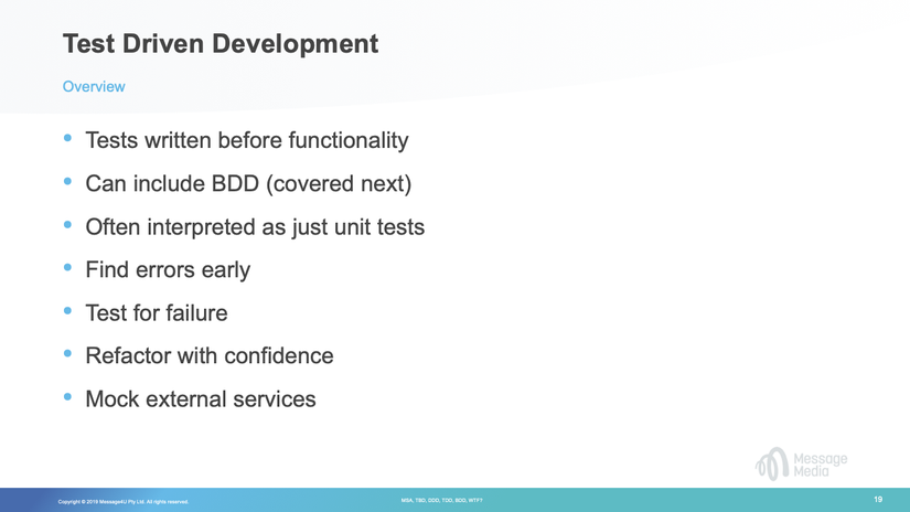 TDD - Overview slide